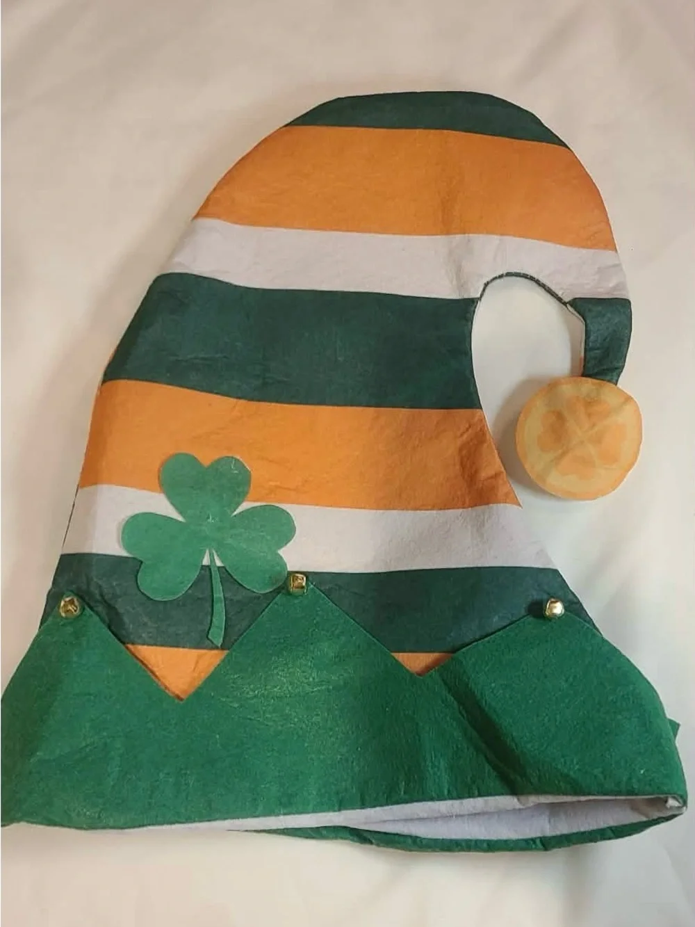 St. Patrick's Day Green 24 Felt Party Hats - Shamrock Elf Cap Pack
